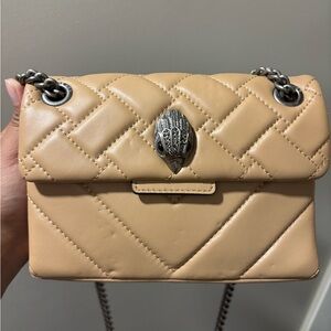 Kurt Geiger Mini Beige Quilted Crossbody Bag